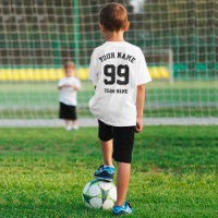 Personalizado Equipo Deportivo Jersey Número Negro