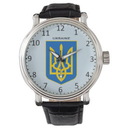 Personalizado Escudo de Ucrania reloj de pulsera