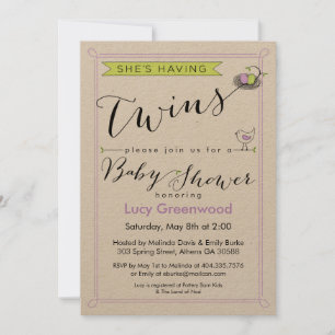 Personalizado está teniendo una invitación de Baby