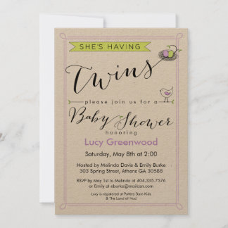 Personalizado está teniendo una invitación de Baby