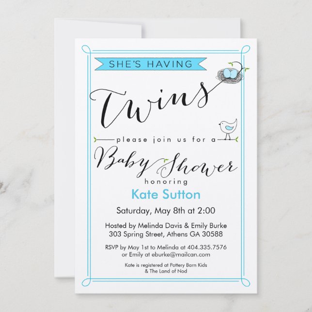 Personalizado está teniendo una invitación de Baby (Anverso)