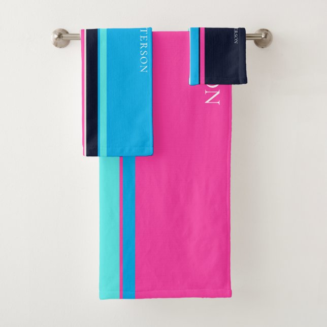 Personalizado Estilo de Línea Azul y Rosa Caliente (In situ)