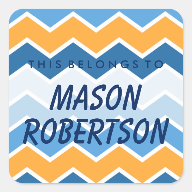 Personalizado Esto Pertenece A Square Pegatina (Anverso)