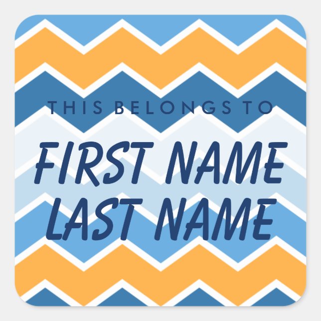 Personalizado Esto Pertenece A Square Pegatina (Anverso)