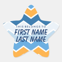 Personalizado Esto Pertenece A Star Pegatina