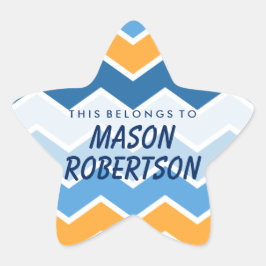 Personalizado Esto Pertenece A Star Pegatina