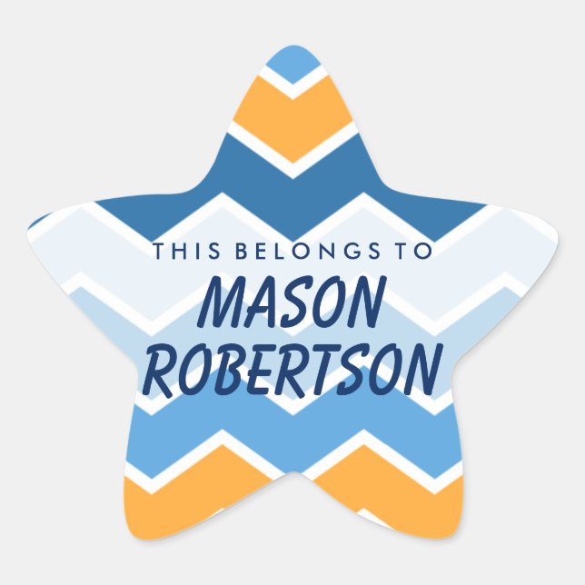 Personalizado Esto Pertenece A Star Pegatina (Anverso)