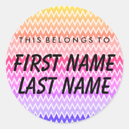 Personalizado Esto Pertenece Al Pegatina De Ronda