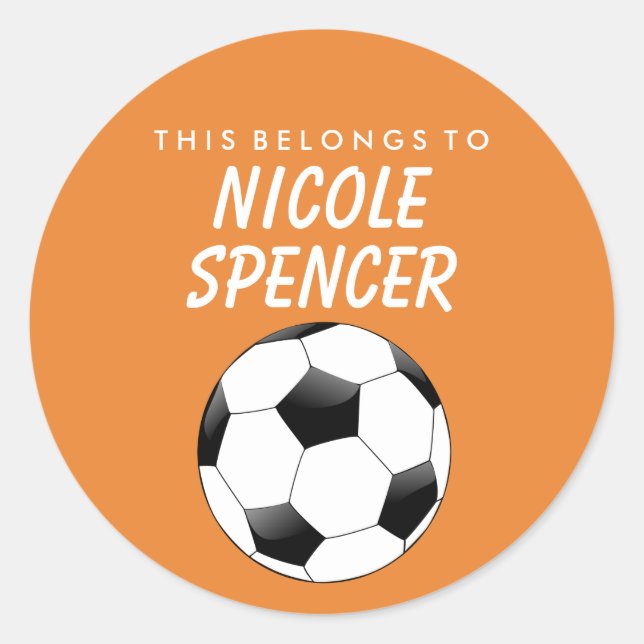 Personalizado Esto Pertenece Al Pegatina - El Fútb (Anverso)