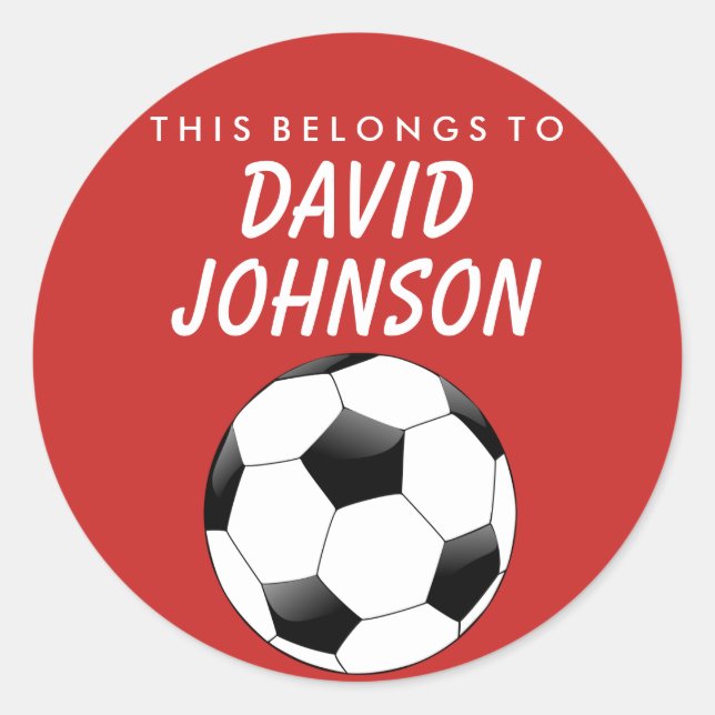 Personalizado Esto Pertenece Al Pegatina - El Fútb (Anverso)