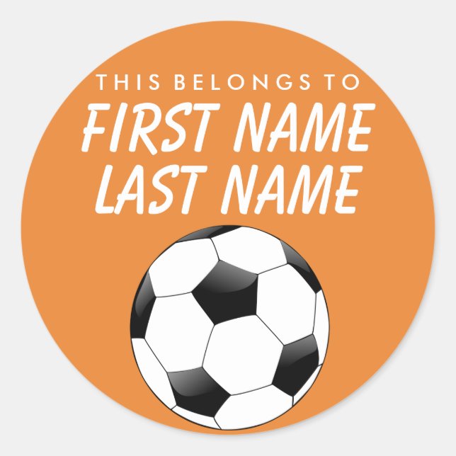 Personalizado Esto Pertenece Al Pegatina - El Fútb (Anverso)