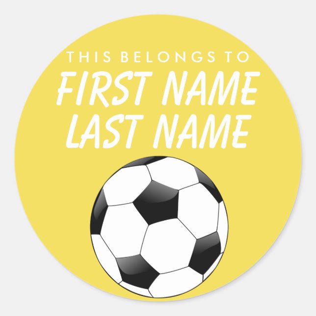 Personalizado Esto Pertenece Al Pegatina - El Fútb (Anverso)