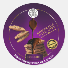 personalizado etiqueta de galletas de productos he