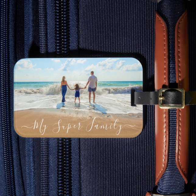 Personalizado Etiqueta de portaequipajes de fotos  (Anverso In Situ 4)
