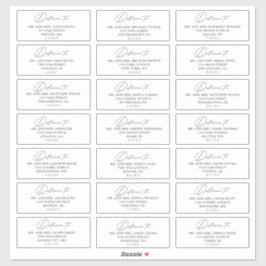 Personalizado Etiquetas de la dirección de invitad