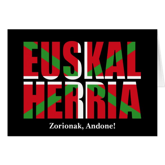Personalizado, Euskal Herria forma la bandera vasc (Anverso (Horizontal))