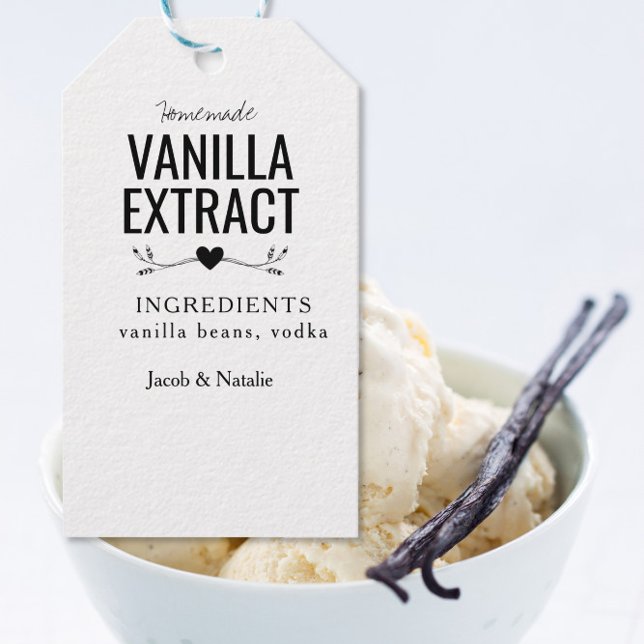 personalizado extracto de vainilla casero etiqueta (Subido por el creador)
