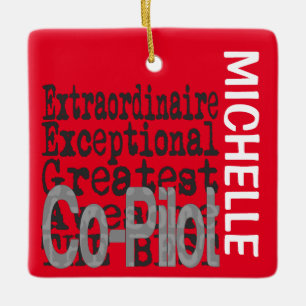 Personalizado Extraordinario de Co-Pilot Ornamento