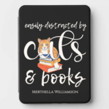 Personalizado FÁCILMENTE DISTRAÍDO POR GATOS Y LIB