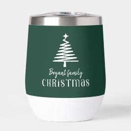 Personalizado familia árbol de Navidad verde