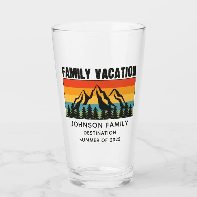 Personalizado Familia Vacaciones Montañas Senderis (Anverso)