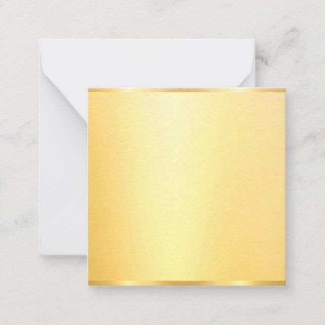 Personalizado Faux Gold Blank Plantilla moderna el (Anverso)