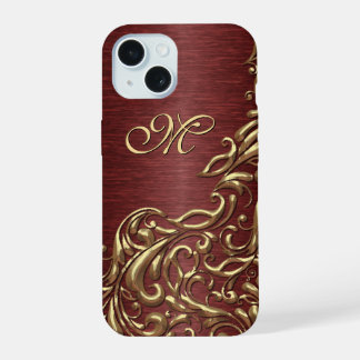 Personalizado Faux Shiny Gold Floral Swirl Pattern
