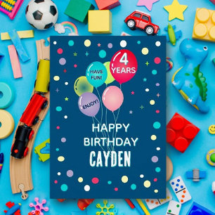 Personalizado Feliz cuarto cumpleaños cualquier ta
