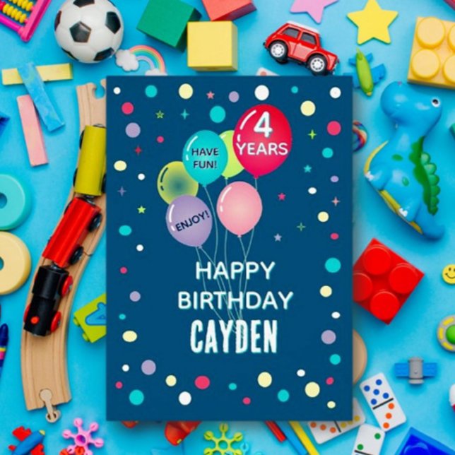 Personalizado Feliz cuarto cumpleaños cualquier ta (Subido por el creador)