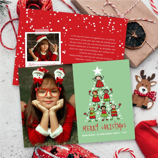 Personalizado Feliz Niño Árbol De Navidad Y Foto D (Subido por el creador)