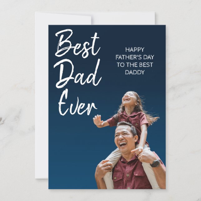 Personalizado feliz tarjeta del día del padre para (Anverso)