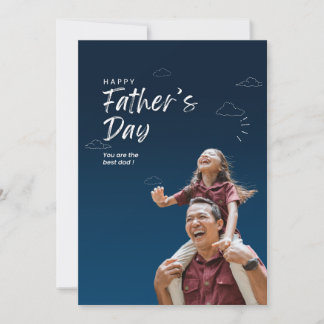 Personalizado feliz tarjeta del día del padre para
