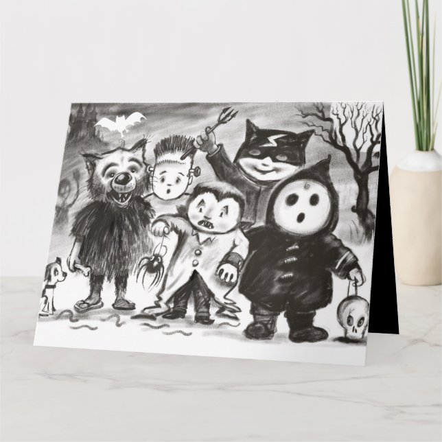 Personalizado Feliz tarjeta Fiesta de Halloween Pe (Anverso)