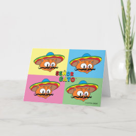 Personalizado Fiesta Cat Pop Art Blanc Tarjeta Int