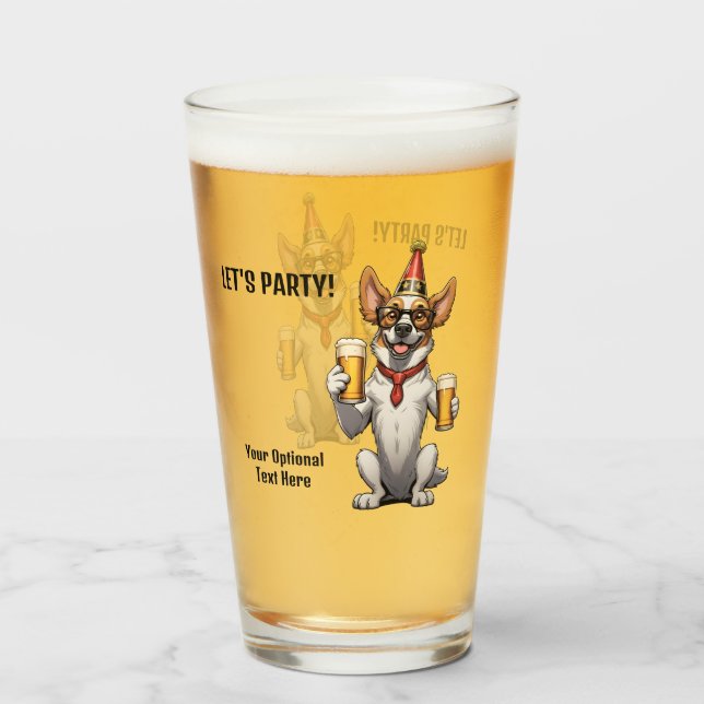 Personalizado Fiesta de texto Animal (Reverso (lleno))