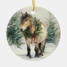 Personalizado Fjord Caballo Regalo de Ornamento de