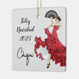 Personalizado Flamenco Ornamento de Navidad