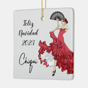 Personalizado Flamenco Ornamento de Navidad