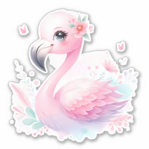 Personalizado Flamingo Pegatina Cortar Scrapbookin