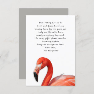 Personalizado Flamingo Tropical Deseando Tarjetas
