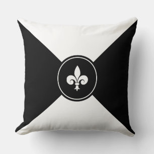 Personalizado Fleur de Lis sobre Cojín decorativo