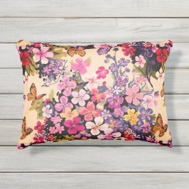 Personalizado floral Almohada de acento al aire li