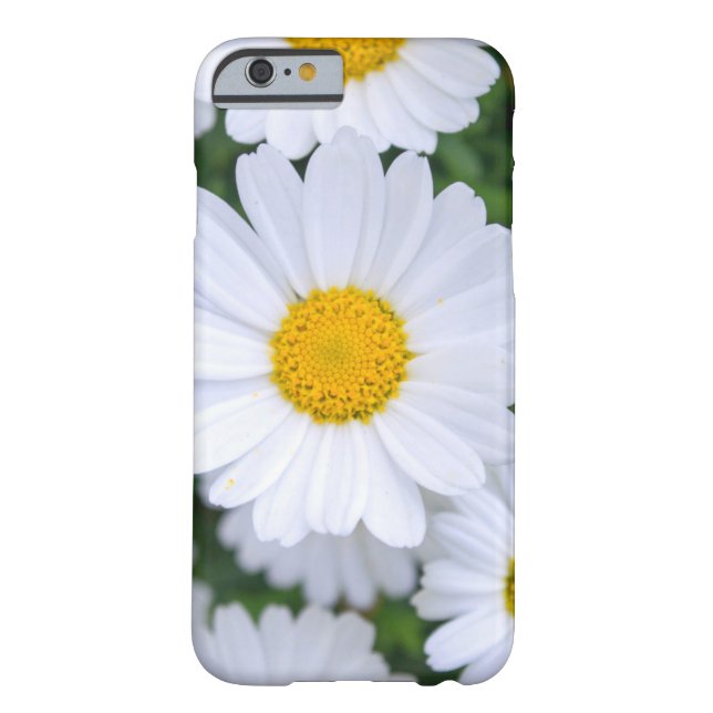 Personalizado Floral iPhone 6 Fundas con Daisy (Reverso)