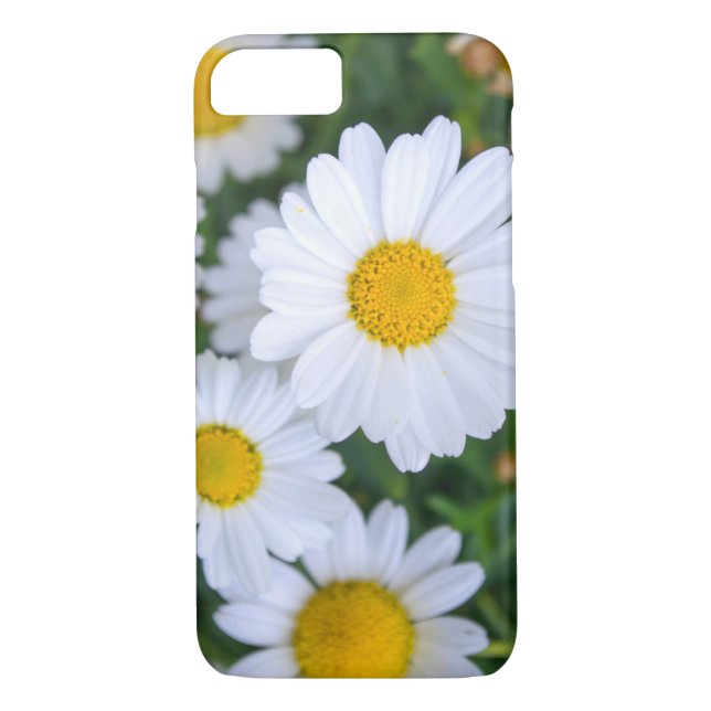 Personalizado Floral iPhone 7 Fundas con Daisy (Reverso)