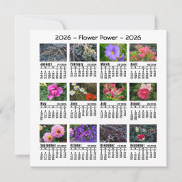 personalizado Flower Calendar 2026 Inicio del domi
