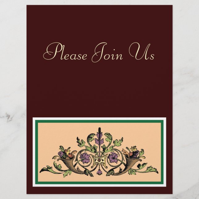 Personalizado Flyer de la invitación a la ceremoni (Anverso)