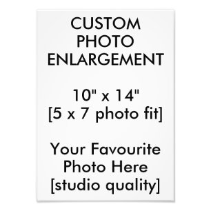 Personalizado Foto Ampliación Imprimir 10" x 14"