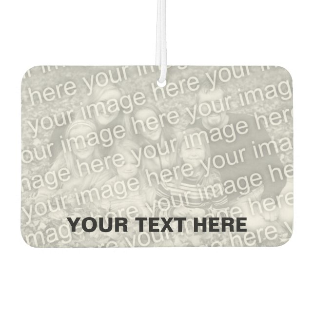 Personalizado foto coche ambientador | Su imagen a (Anverso)