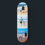 Personalizado Foto Collage Skateboard Tus fotos<br><div class="desc">Personalizado Collage de fotos Familia Amor Texto personalizado - Madre / Padre / Hijo / Padres / Pareja - Fotos Personalizados modernas Únicas Su propio diseño - Familia especial / Amigos o Skateboard personal / Regalo - Añadir sus fotos y texto - Nombre / Fondo favorito - Elementos y colores...</div>