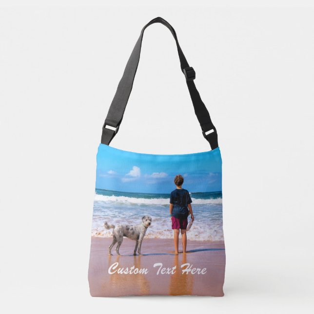 Personalizado Foto de Crossbody Bolsa tus fotos y  (Anverso)